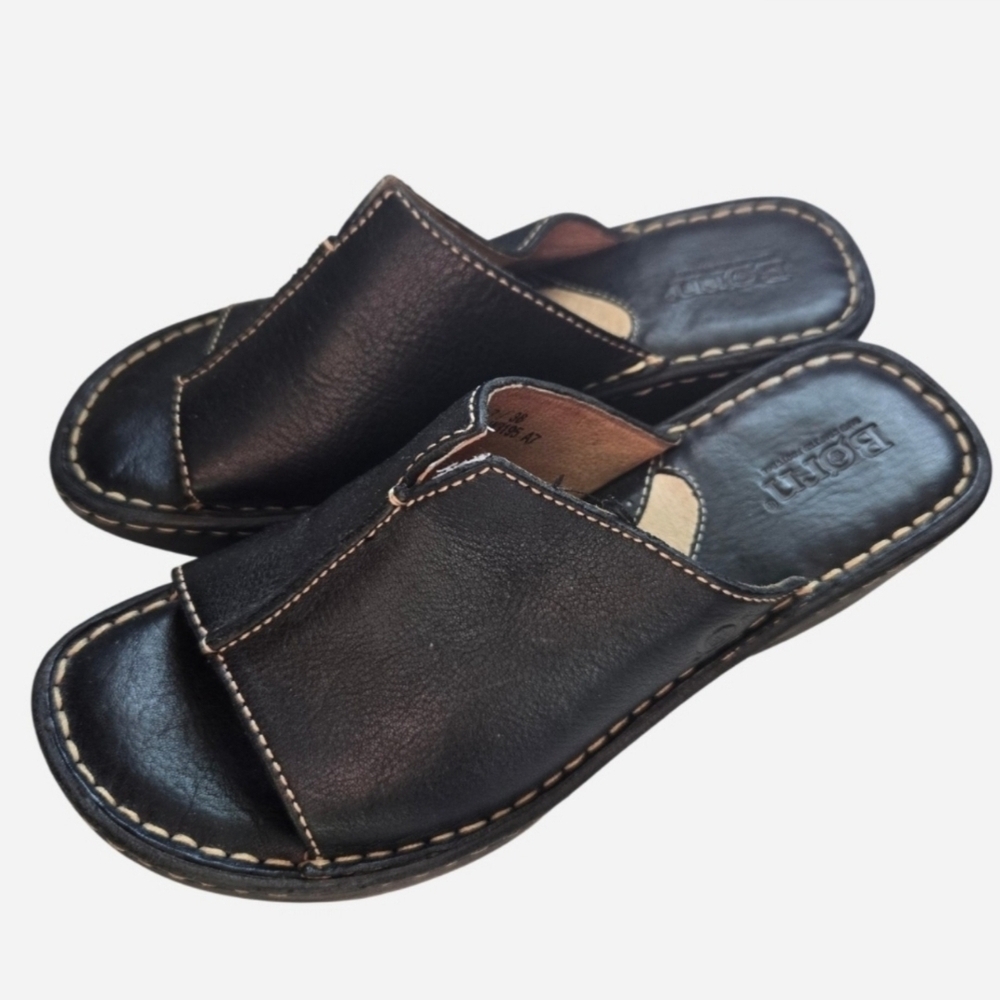 Born Women's Genuine Leather Sandals - Size 7/38
